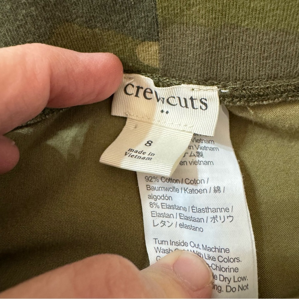 J. Crew Cotton Girls Camouflage Leggings Grunge Layer Quality Size 8 - Picture 3 of 3